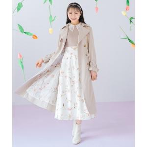 トレンチコート コート 「Tulip Series」オリジナルフレアトレンチコート レディース