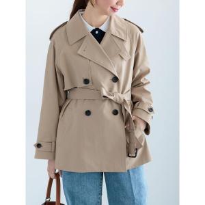 コート アウター ミドルトレンチコート レディース