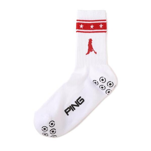 靴下 「PING APPAREL」Mr.PINGラインデザインミドルソックス 「NATIVE」 (M...