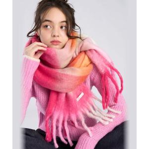 マフラー ストール ブロックチェック マフラー レディース