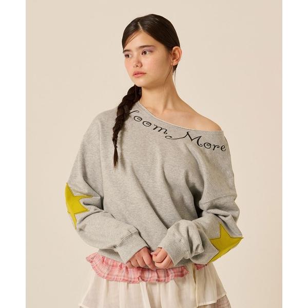トレーナー スウェット 裏毛 オフショル Bloom More スウェット TINA：JOJUN レ...