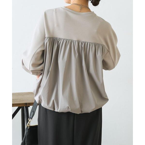 トレーナー スウェット 「後ろ姿まで、抜かりなく」バックバルーンカットソー レディース