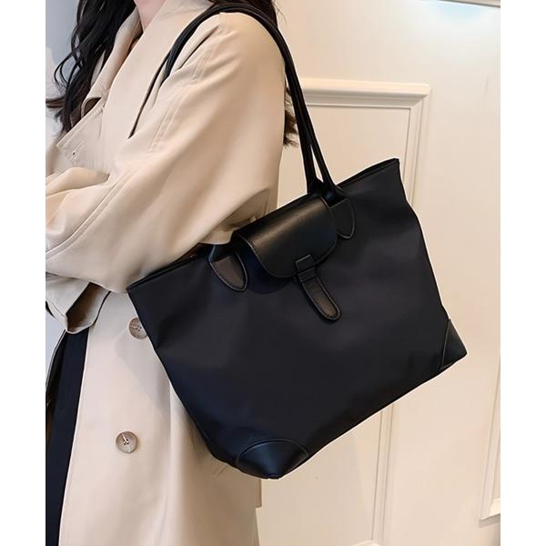 ショルダーバッグ バッグ フラップナイロントートバッグ/通勤通学/オフィスバッグ/A4サイズ対応 レ...