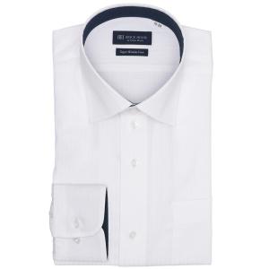 フォーマル シャツ 形態安定ノンアイロン ワイド 長袖ビジネスワイシャツ メンズ