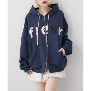 パーカー パッチワークパーカー レディース