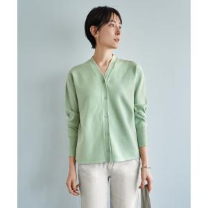 カーディガン しっとりもっちりVネックカーディガンB レディース