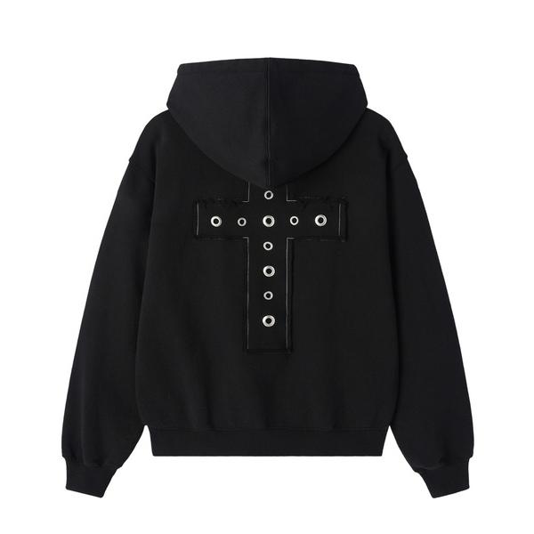 パーカー 「OY/オーワイ」DIVINE STUDDED HOODIE ZIP UP/ディヴァインス...