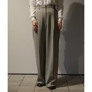 パンツ CLANE 2WAY TUCK STRAIGHT PANTS レディース
