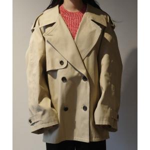 トレンチコート コート CLANE OVER SHORT TRENCH COAT レディース