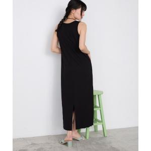 ワンピース 夏 「forksy.」カップ付き ラメリブ アメスリワンピース