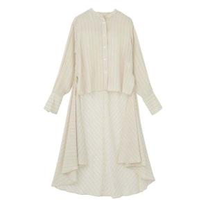 ブラウス シャツ 「l’heritage martinique/レリタージュ マルティニーク」シルキーキュプラブラウス レディース