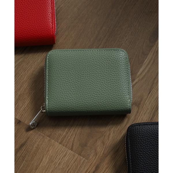 財布 シュリンクレザー調 ジップミニウォレット メンズ レディース