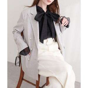 ジャケット テーラードジャケット 「osono」パール釦テーラードジャケット レディース