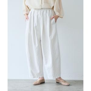 ジーンズ デニム デニムパンツ Ccotton/Linen denim wide cocoon パンツ レディース
