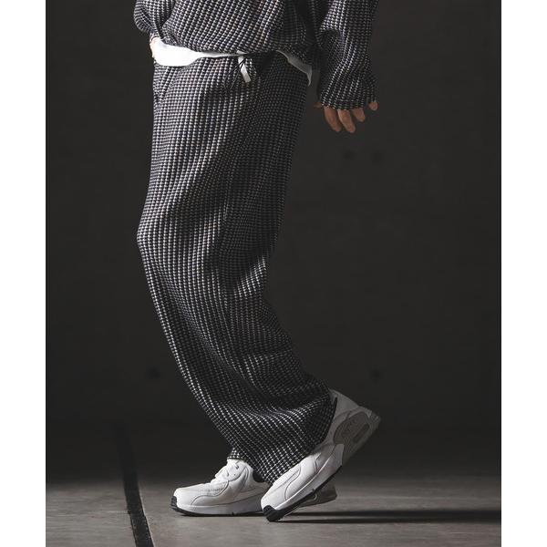 パンツ mp14554-Big Waffle Wide Straight Pants ワイドストレー...