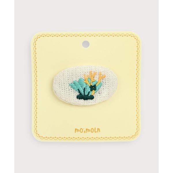 ヘアピン 貝殻刺繍ヘアピン・キッズ ヘアアクセサリー