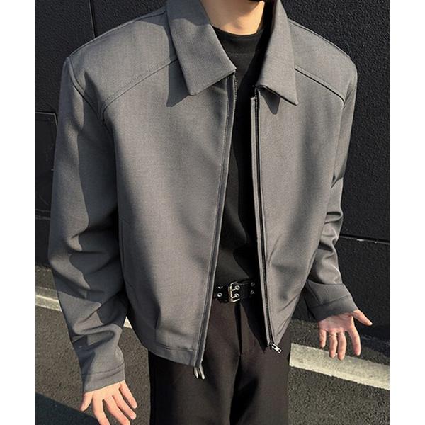 ブルゾン アウター DSミニマル襟付きショートブルゾン メンズ レディース