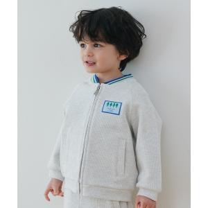 ブルゾン アウター カラーラインワッフルZIPブルゾン キッズ 子供服 男の子 女の子