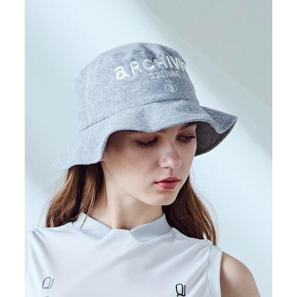 帽子 ハット 「LADIES」サンシェード付ロゴ刺繍ハット レディース