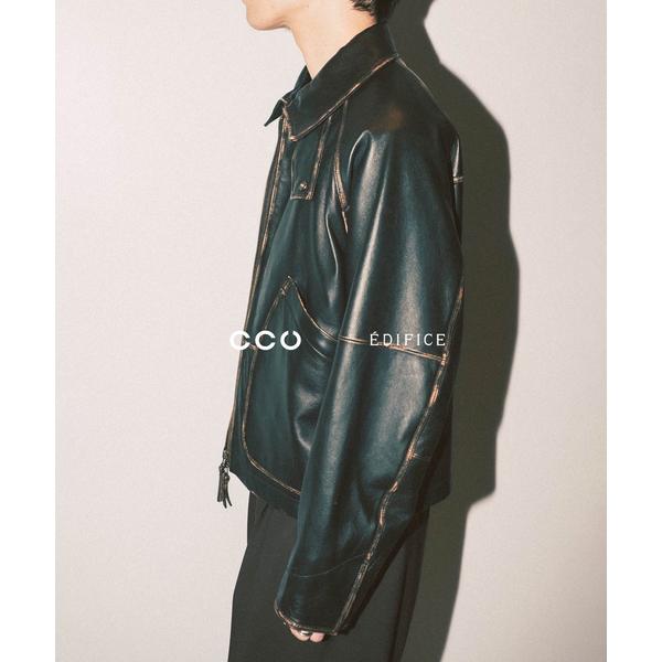 革ジャン ライダース CCU(シーシーユー) 別注 Sheep ”Rub”Leather ブルゾン ...