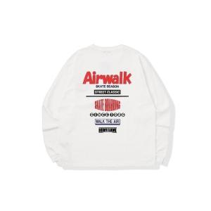 tシャツ エアウォーク 「AIRWALK 」× ホームゲーム 「HOMEGAME」- ロンT 「LS TEE WHITE HGAW2401」