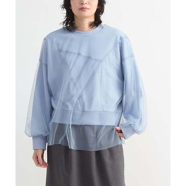 トレーナー スウェット STAR TULLE LAYERED SWEAT レディース