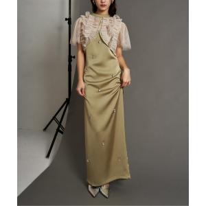 ドレス satin bijou set dress