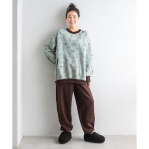 パジャマ ルームウェア 「旭山動物園コラボ」リブ　イン　コンフォート　ホッキョクグマと一緒にすやすや　ふんわりやさしいコットンのキルティングパジャマ