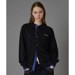 シャツ LAYERED COLOR KNIT SHIRT CARDIGAN / レイヤードカラーニットシャツカーディガン メンズ レディース