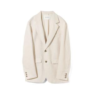 ダウンジャケット ダウン MIDIUMISOLID Men’s リネン混テーラードジャケット メンズ レディース