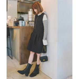 「titivate」 サロペットスカート M ブラック レディース