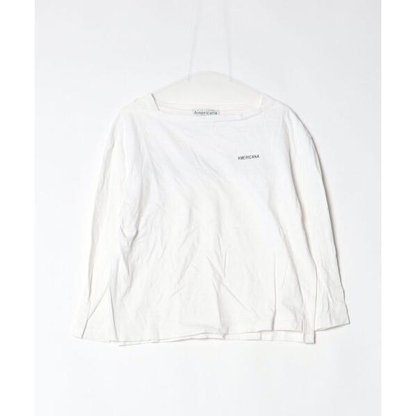 「AMERICANA」 長袖カットソー M ホワイト レディース