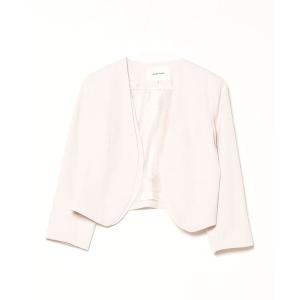 「LAISSE PASSE」 ノーカラージャケット 38 ベージュ レディース