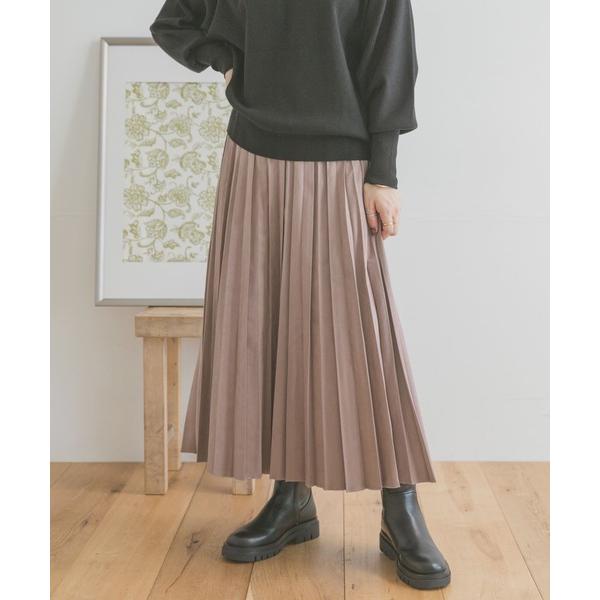 「ITEMS URBANRESEARCH」 プリーツスカート FREE ピンクベージュ レディース