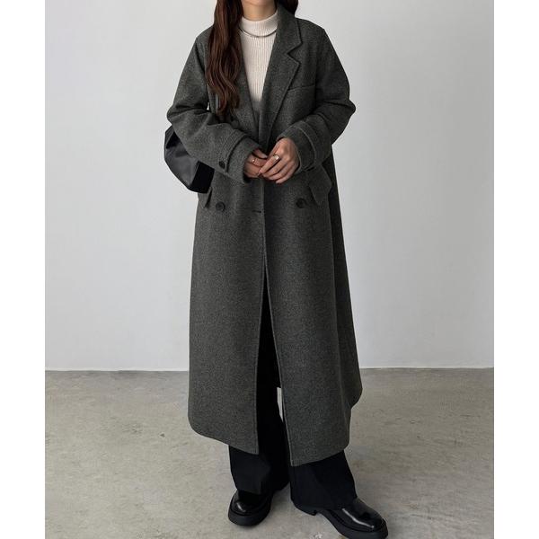 「callautia」 チェスターコート SMALL ダークグレー レディース