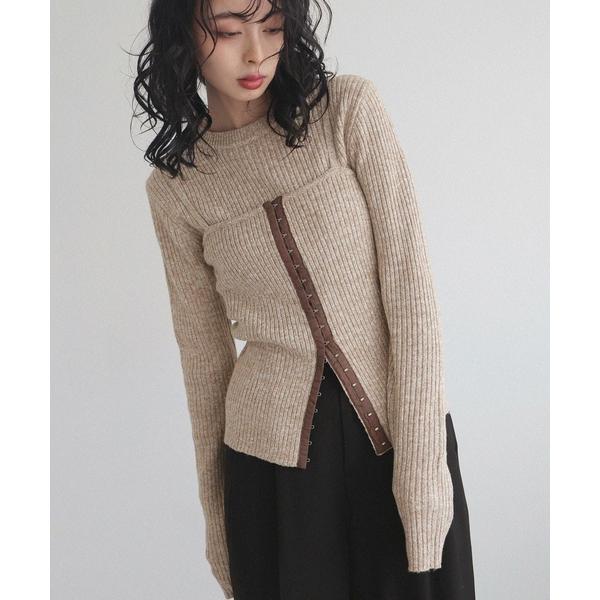 「LIAN」 ニットアンサンブル FREE アイボリー レディース