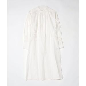 「nesessaire」 長袖ワンピース 38 ホワイト レディース