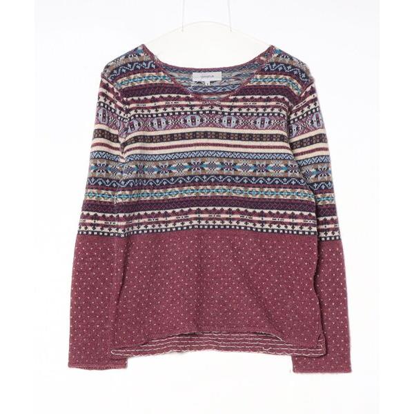 「nonnative」 長袖ニット 1 パープル メンズ