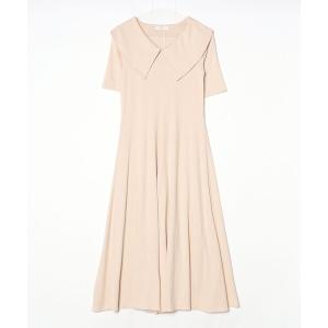 「ADIRA」 半袖ワンピース MEDIUM アイボリー レディース