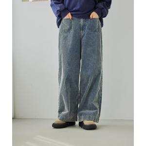 「niko and...」 コーデュロイパンツ LARGE インディゴブルー レディース