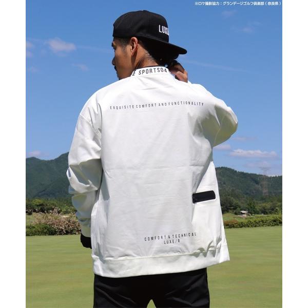 「LUXE/R GOLF」 プルオーバーパーカー LARGE ホワイト メンズ