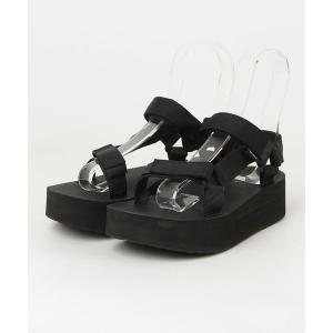「Teva」 フラットサンダル 23cm ブラック レディース
