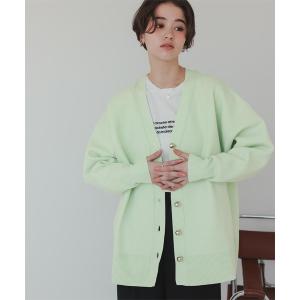 「titivate」 ニットカーディガン S ライトグリーン レディース