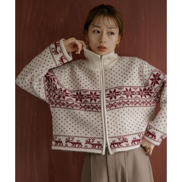 「URBAN RESEARCH Sonny Label」 ニットカーディガン FREE レッド系その...