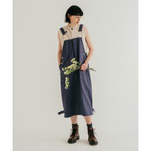 「khakito」 サロペットスカート FREE ネイビー レディース