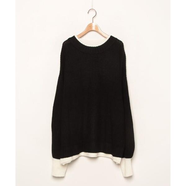 「Java」 長袖ニット X-LARGE ブラック レディース