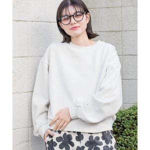 「niko and...」 スウェットカットソー MEDIUM オフホワイト レディース
