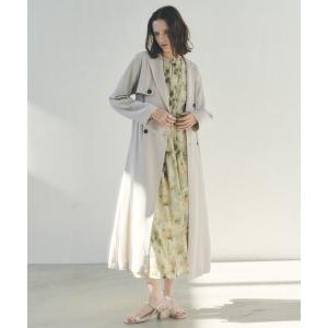 トレンチコート コート 「UVカット/花粉ガード」素材MIXトレンチコート レディース