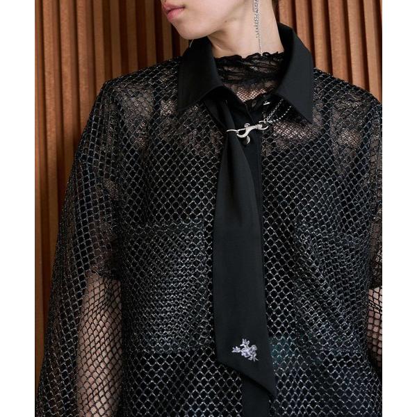 ネクタイ シシュウスカーフネクタイネックレス(HARE)