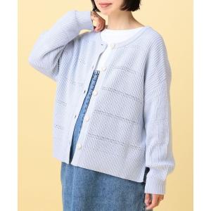 マタニティ 「産前・産後対応」マタニティ／透かし編みニットプルオーバー　647333